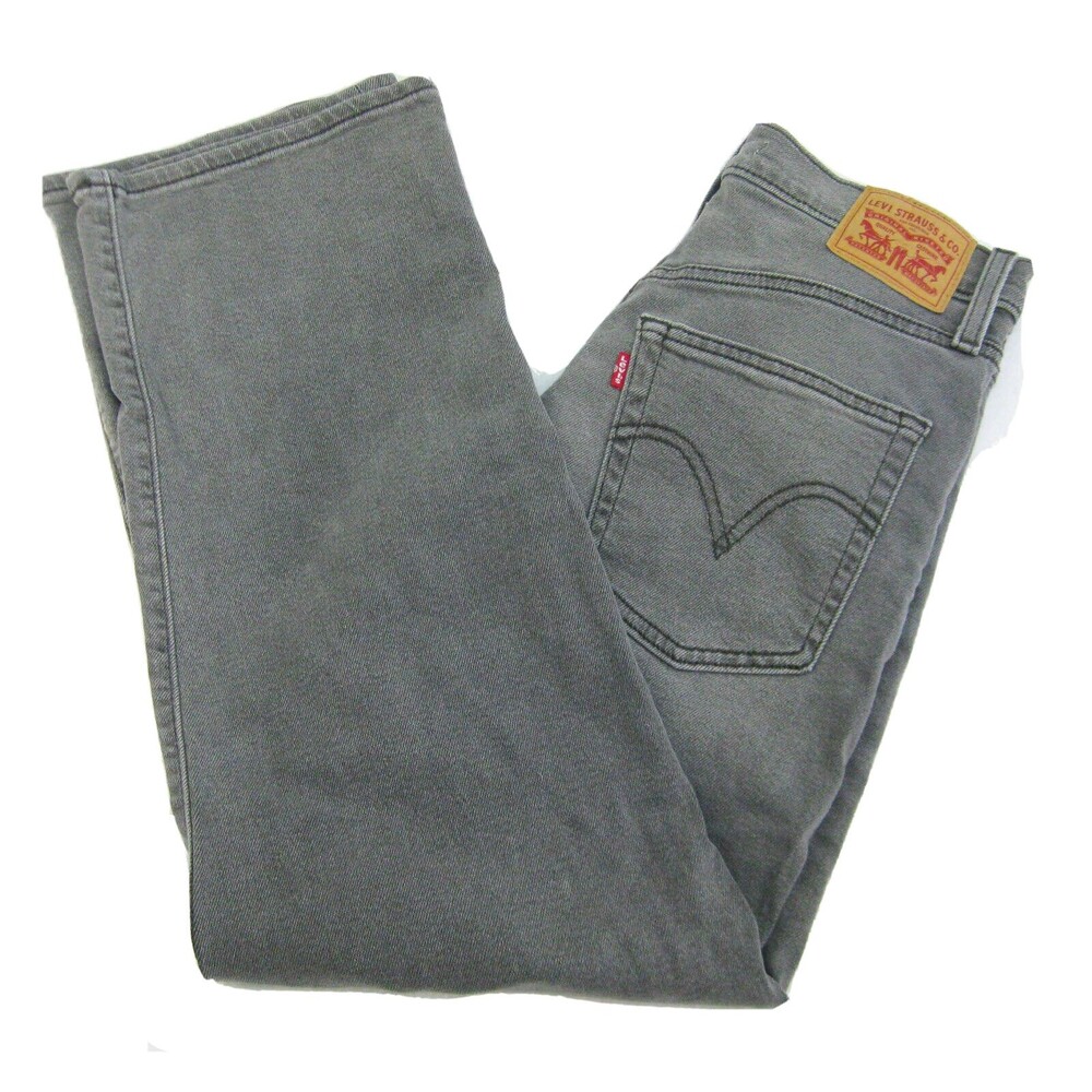 LEVI STRAUSS Womens Size 27x27 Gray Jeans Cotton Denim Pants 5 Pockets Slim Fit